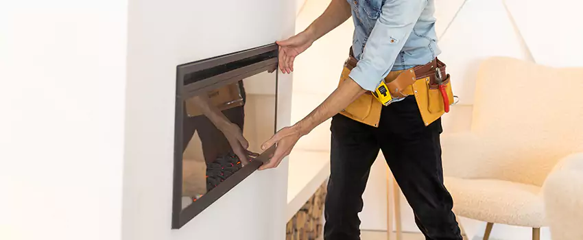 Metal Fireplace Installation in Coral Springs, Florida