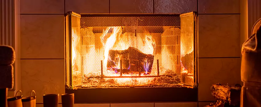 Mendota Hearth Landscape Fireplace Installation in Coral Springs, Florida
